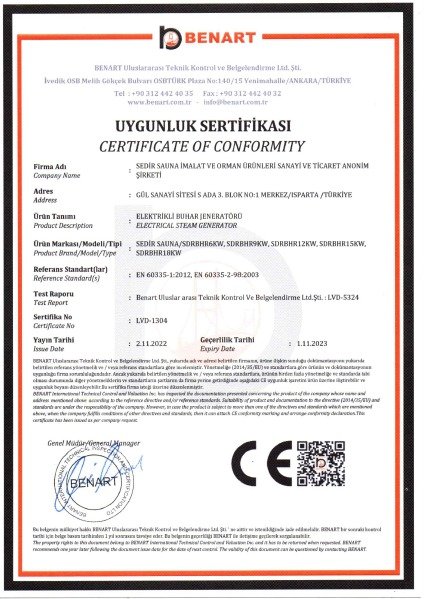 BUHAR JENERATÖRÜ CE